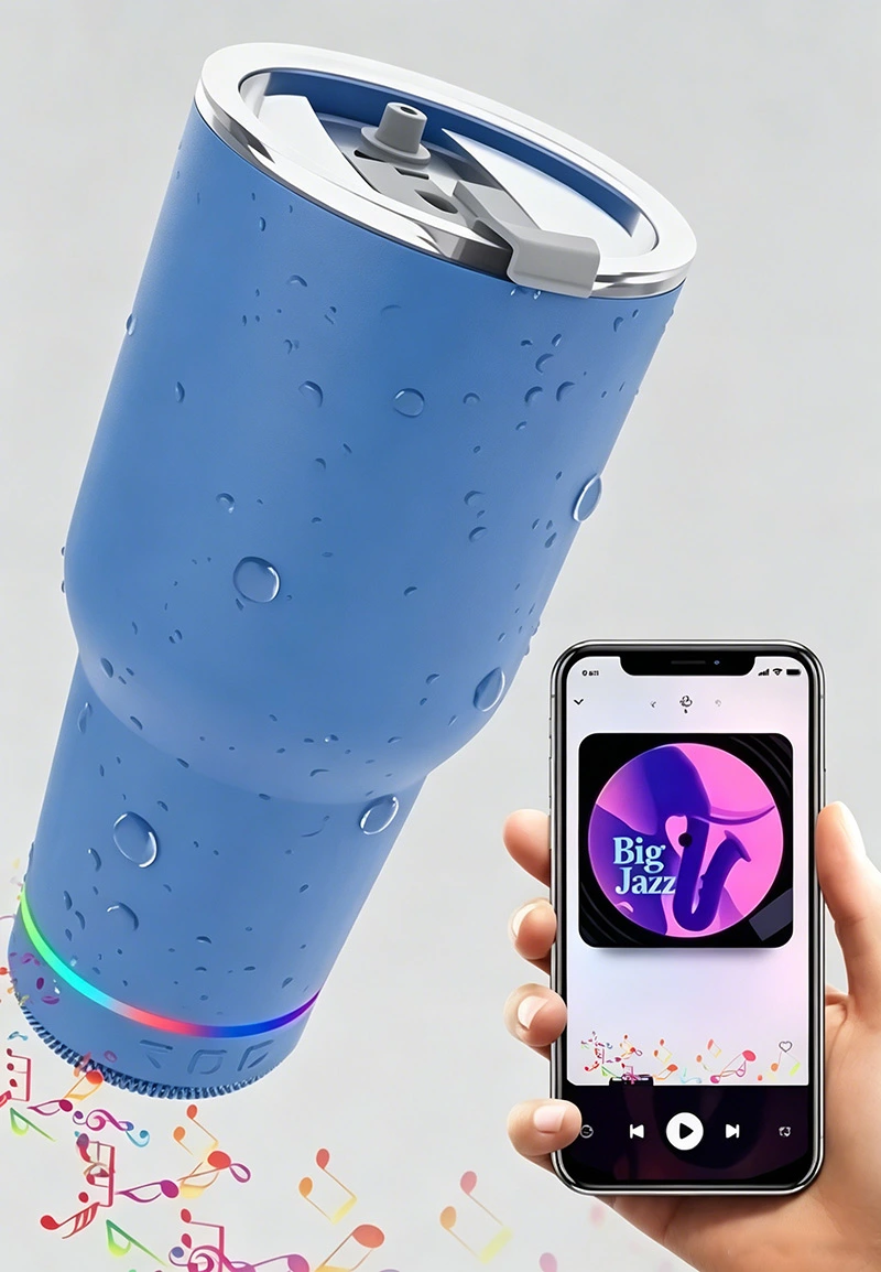 Water Bottle With Bluetooth Speaker