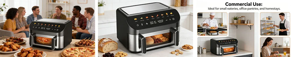 Dual Pot 11l Air Fryer For Large Family Cooking