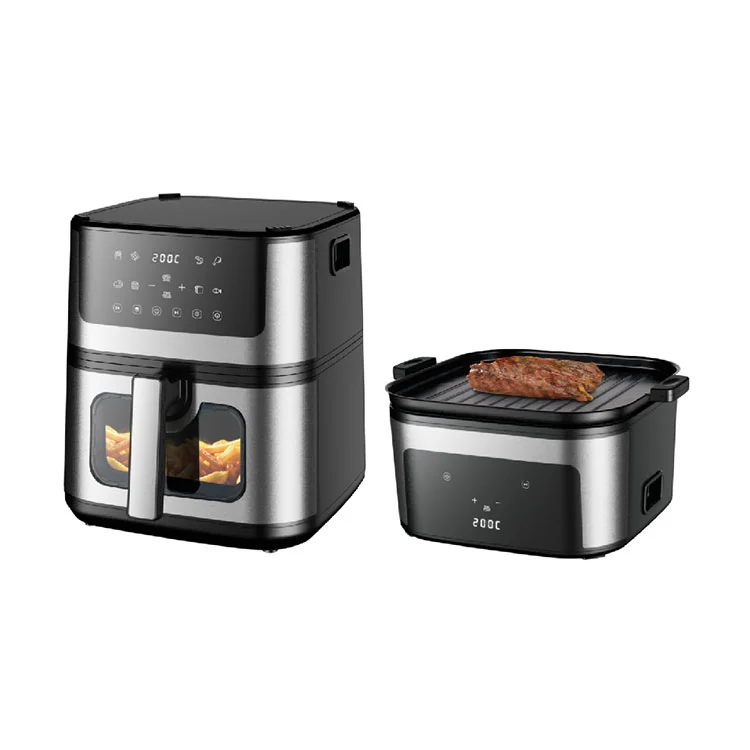Multifunktionale 2-in-1-Luftfritteuse mit Backblech